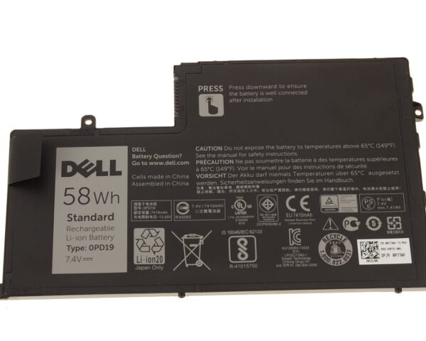Dell Latitude 3450 3550 OPD19 58wh 7.4v 4 Cell Laptop Battery