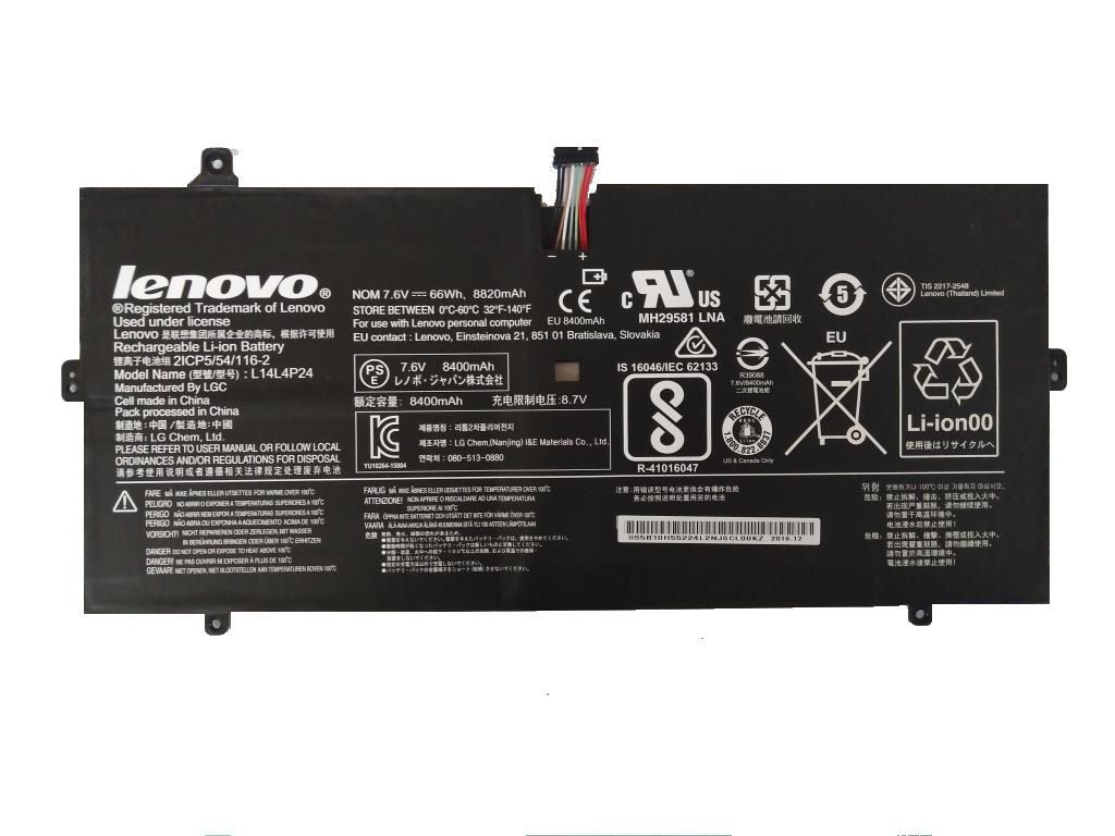 1-5.jpg 7.5V 66wh Original L14L4P24 L14M4P24 Laptop Battery compatible with Lenovo YOGA 4 PRO 900 900-13ISK 900-IFI 900-ISE 5B10H43261 - Image 1