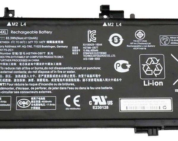 15.4V 63.3Wh TE04XL Laptop Battery For HP Omen 15-AX200 Series Pavilion 15-BC200NB 905175-2C1 905277-855 HSTNN-DB7T