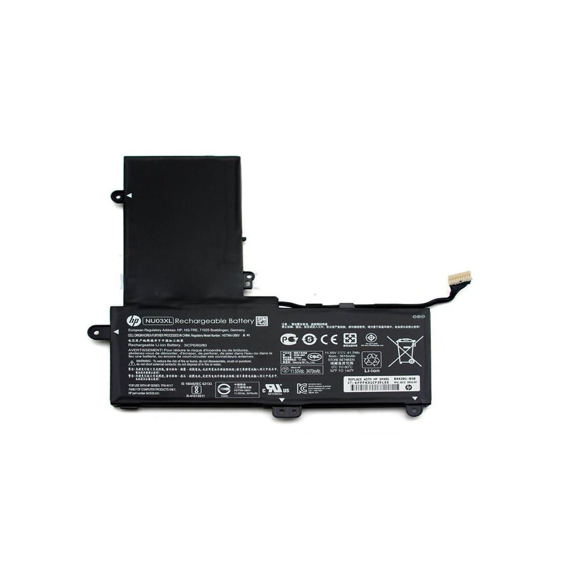 6-1-2.jpg Laptop Battery For HP NU03XL 41.7Wh - Image 1