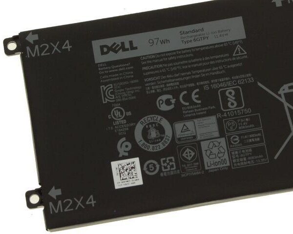 Dell - XPS 15(9560/9570) / Precision 5530 3- Cell 97wh Battery - 6GTPY