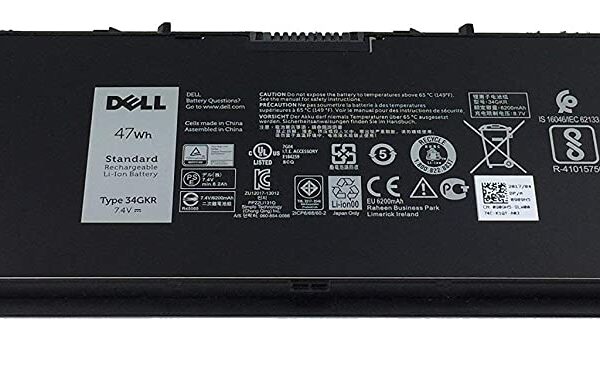 Dell Battery 4 Cells 47Wh for Dell Latitude E7440 and E7450 (Type 34GKR)