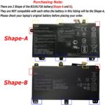 OUWEE B31N1726 Laptop Battery Compatible with Asus FX80 FX86 TUF FX504 FX504GE FX504GM FX505 FX505DT FX505DY FX505GE FX505GD 48Wh(Shape-A) - Image 6