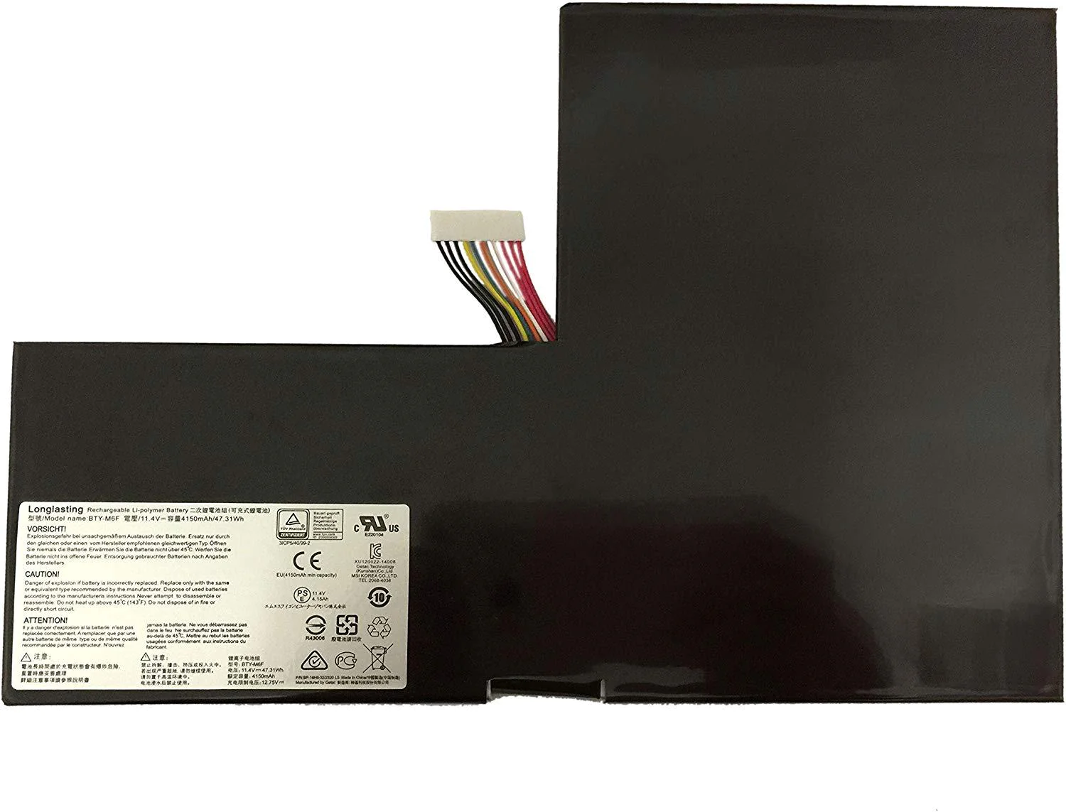 BTY-M6F_2048x2048.webp Original MSI BTY-M6F Battery compatible with MSI GS60 MS-16H2 2PL 6QE 2QE 2PE 2QC 2QD 6QC 6QC-257XCN Series - Image 1