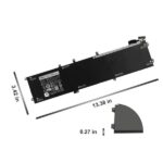 4GVGH 1P6KD Battery for Dell Precision 5510 XPS 15 9550 series 11.4v 84wh laptop - Image 2