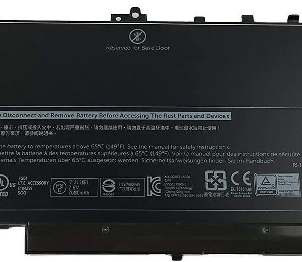 DELL – 4 Cell 55WHr Laptop Battery for dell Latitude e7270 & e7470 - Type j60j5 7.6v 55wh-- MPN: J60J5/E7270