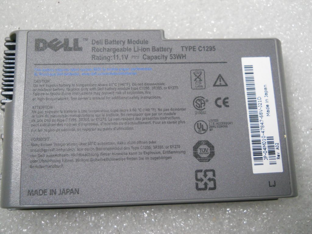 DSCN0888_2048x2048.jpg Original Dell latitude D610 Precision M20 Latitude D530 6Y270 Latitude 600M C1295 M9014 Laptop battery - Image 1