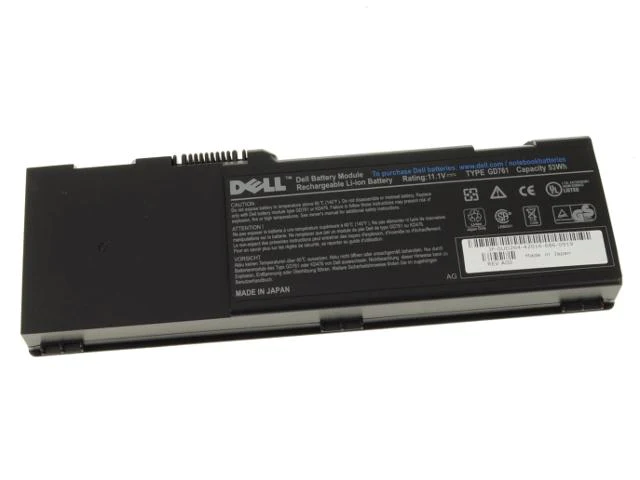 GD761_2048x2048.webp Dell Inspiron 6400 / E1505 1501 Latitude 131L Vostro 1000 6-cell Laptop Battery - 53Wh - GD761 - Image 1