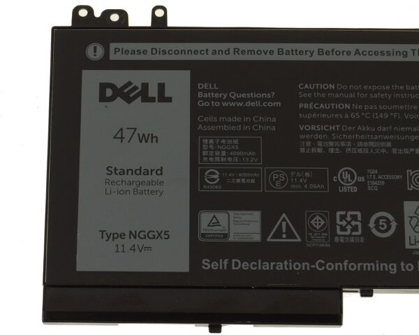 New NGGX5 battery for Dell Latitude E5270 11.4V 47Whr 3 Cell Primary Lithium-Ion Battery 954DF JY8DF