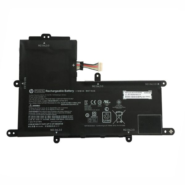 7.6V 37Wh HP original PO02XL Laptop Battery Compatible with HP Stream 11-R 11-R014WM 824560-005 Series P002XL HSTNN-DB7G 823908-1C1 PO02037XL-PL