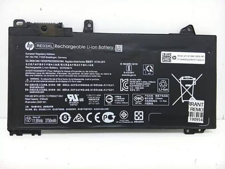 RE03XL_2048x2048-2.jpg 11.55V 45Wh HP original RE03XL Laptop Battery Compatible with HP HP ProBook 430 440 445 450 455 G6 HSTNN-DB9A L32407-2B1 - Image 1