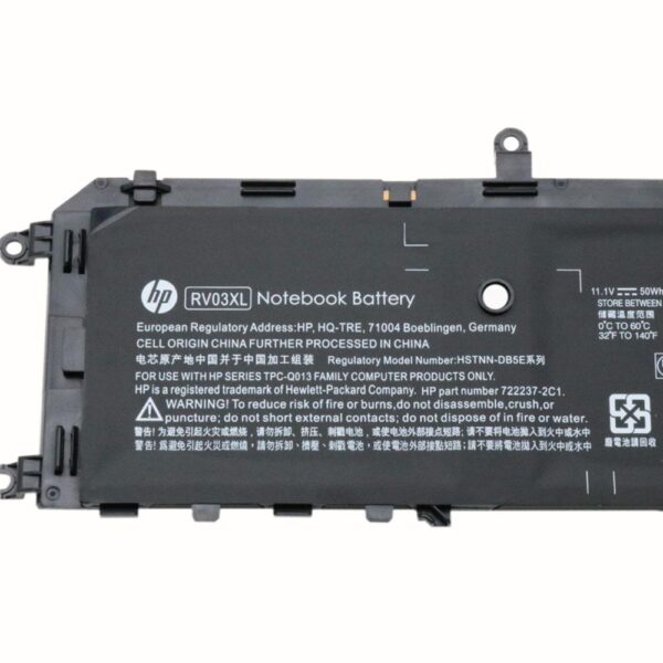 11.1V 50Wh HP original RV03XL Laptop Battery Compatible with HP Envy Rove AIO 20-K014US 722237-2C1 722298-001 HSTNN-DB5E TPC-Q013 RV03050XL