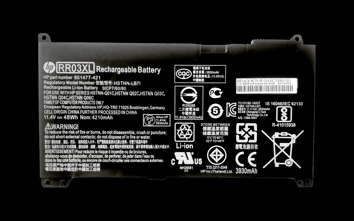 Untitled-30.jpg HP RR03XL HSTNN-UB7C Battery for HP ProBook 430 440 450 455 470 G4 G5 - Image 1