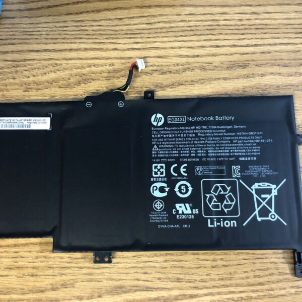14.8V 60Wh EG04XL 681881-21 Portable Slim Notebook Battery compatible with HP Envy 6 Series HSTNN-IB3T TPN-C108 TPN-C103 Tablet