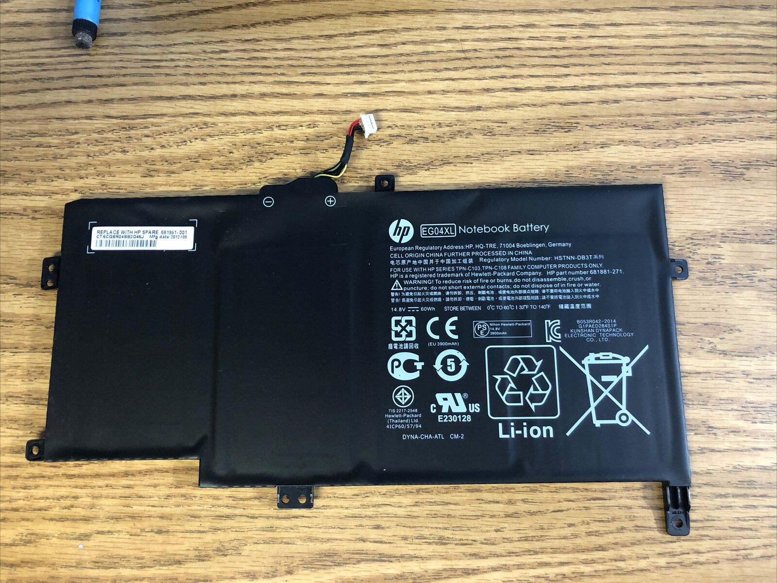 eg04_2048x2048.jpg 14.8V 60Wh EG04XL 681881-21 Portable Slim Notebook Battery compatible with HP Envy 6 Series HSTNN-IB3T TPN-C108 TPN-C103 Tablet - Image 1