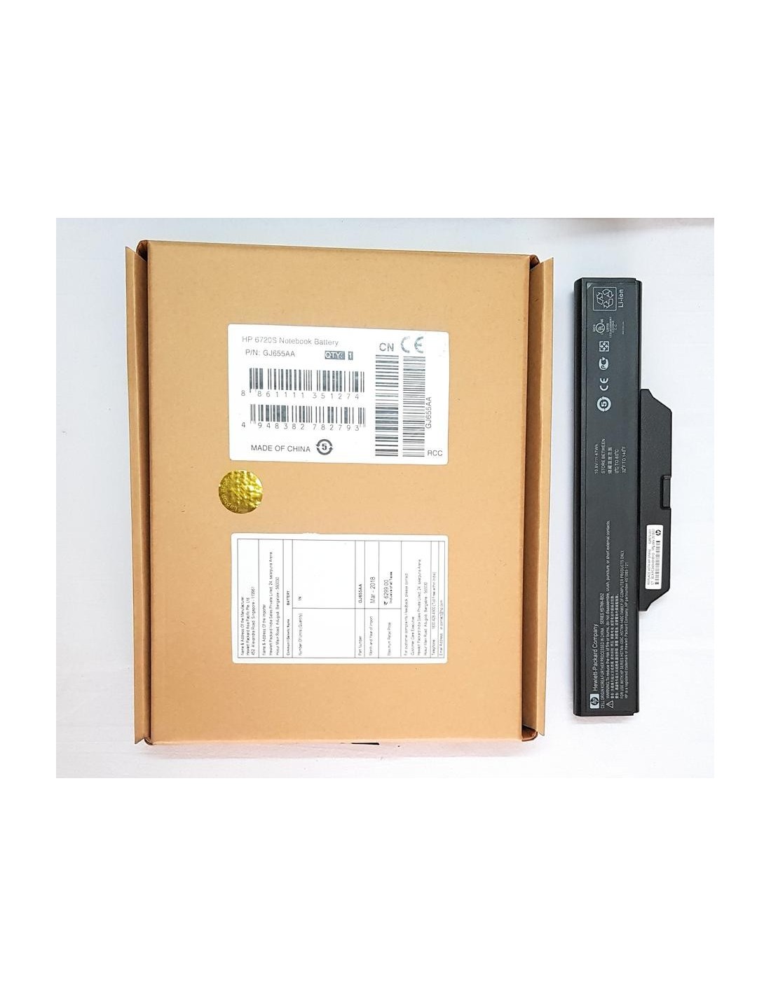 hp-compaq-610-6-cell-hstnn-ib52-original-laptop-notebook-battery.jpg HP replacement battery for HP Compaq 550 610 615 6720 6720s 6730s 6735s 6800 6820 6820S 6830s HSTNN-FB52 6 Cell - Image 1