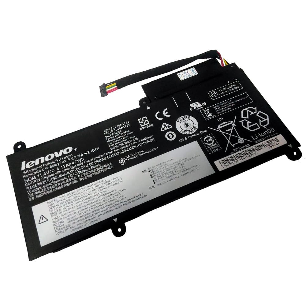lenovo-e450-battery.jpg Lenovo ThinkPad E450 E450C E460 battery FRU: 45N174 45N1755 11.4V 4.12Ah 47Wh - Image 1