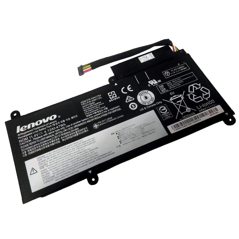 lenovo-e450-battery_2048x2048.jpg Original Lenovo Thinkpad E450 E450C E460 E460C 45N1752 45N1754 45N1755 45N1756 11.4V 4.12Ah 47Wh Laptop Battery - Image 1
