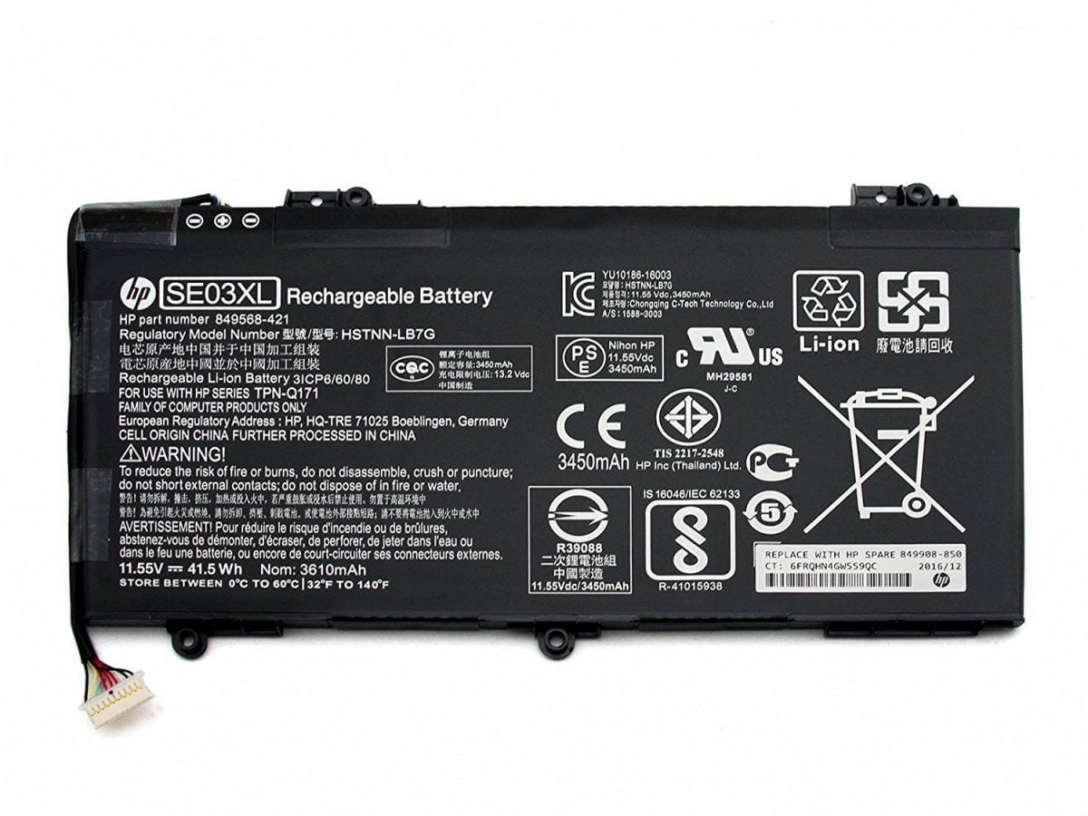 se03xl-1.jpg Laptop Battery 11.55V 41.5Wh 3615mAh for HP SE03XL TPN-Q171 14-AL027TXAL070TX Pavilion14-al125TX/126TX/127TXHSTNN-LB7G - Image 1