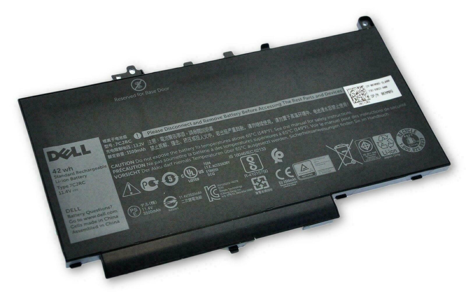 7CJRC-Battery.jpg Authentic Dell Latitude E7470 E7270 42 Wh 7 CJRC Battery - Image 1