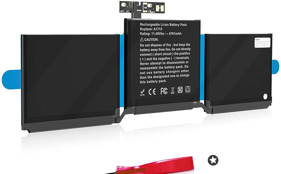 A1708-A1713-Battery.jpg Mac Book Pro 13" A1708 A1713 Battery | New Life Power - Image 1