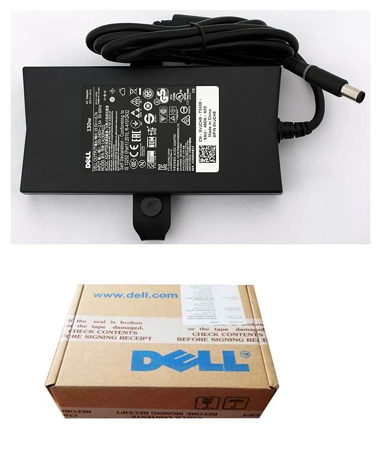 DELL-130W-19.5V-6.7A-Adapter-Charger (1) Dell 130w Slim Ac Power Adapter - Image 1