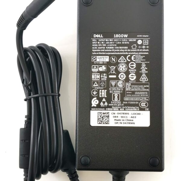 Dell OEM 180w 19.5V 9.23a Slim Design replacement AC adapter for Dell Notebook Model: Dell Alienware M14x, Dell Alienware M15x, Dell Alienware M17x, Dell Alienware M17x R3,M6400, Dell XPS 17