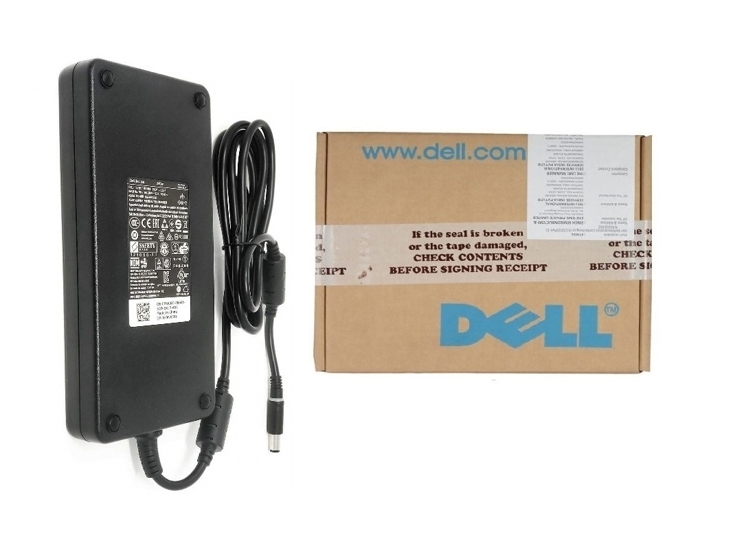 Dell-240W-AC-Power-Adapter-Charger-P13F-Laptop-Notebook Dell OEM 240W AC Power Adapter Charger P13F Laptop Notebook Computers -Flextronics Flat Version - Image 1