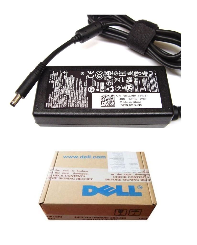 Dell-Genuine-Original-Laptop-Adapter-Charger-65W-19.5V-3.34A Dell 65W 19.5V 3.34Amp Laptop Adapter Charger & Power Cord For MGJN9 Dell 65w Small - Image 1
