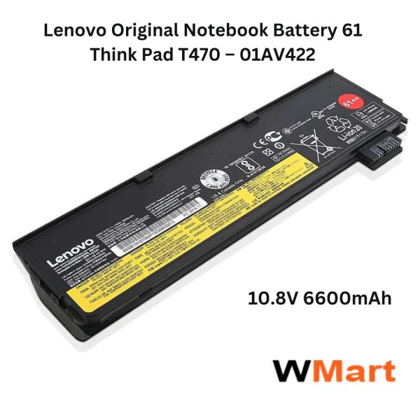 Lenovo Original Notebook Battery 61 Think Pad T470 – 01AV422-- MPN: T470/61++